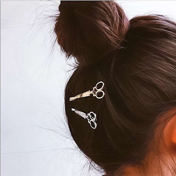 ⚜️[𝟯/$𝟭𝟴]⚜️Silver Scissors Hairpin NEW - Picture 5 of 9